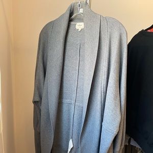 Aritzia Wilfred grey oversized cardigan